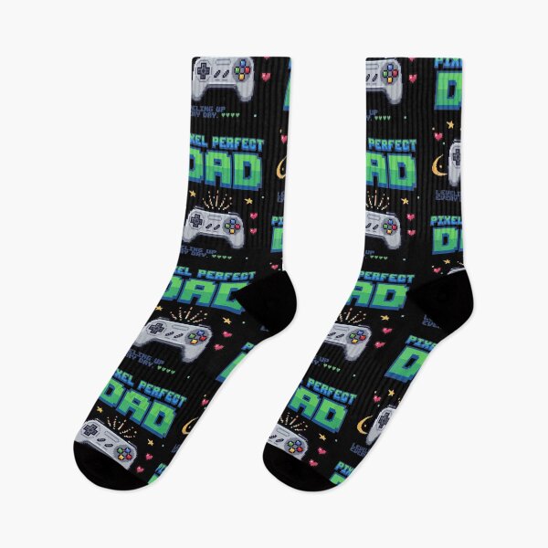 Item preview, Pixel Perfect Dad Retro 8-Bit Gaming - Leveling Up Every Day designed and sold by LuloCreative.
