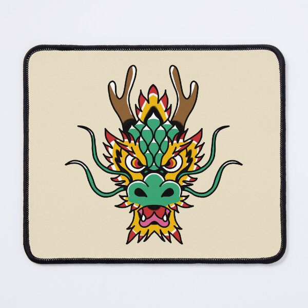 Item preview, American Traditional Dragon Head designed and sold by ScotiaInk.