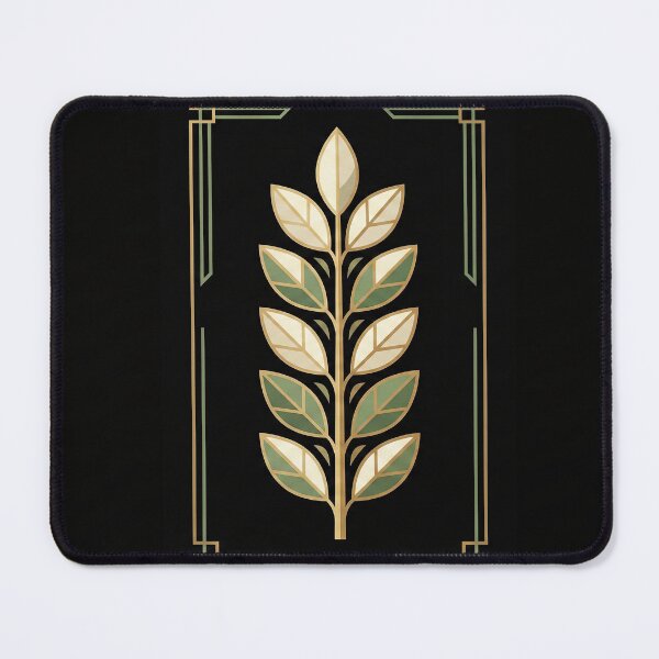 Item preview, Art Deco Laurel Branch Emblem | Architectural Botanical Design designed and sold by SavinMercantile.