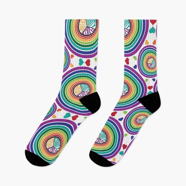 Item preview, Rainbow Peace Love Justice Equity on White designed and sold by Digitalmyth's Designs.