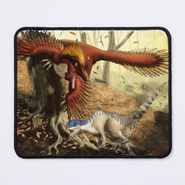 Item preview, Deinonychus antirrophus hunting Zephyrosaurus schaffi designed and sold by JuliusArt2611.