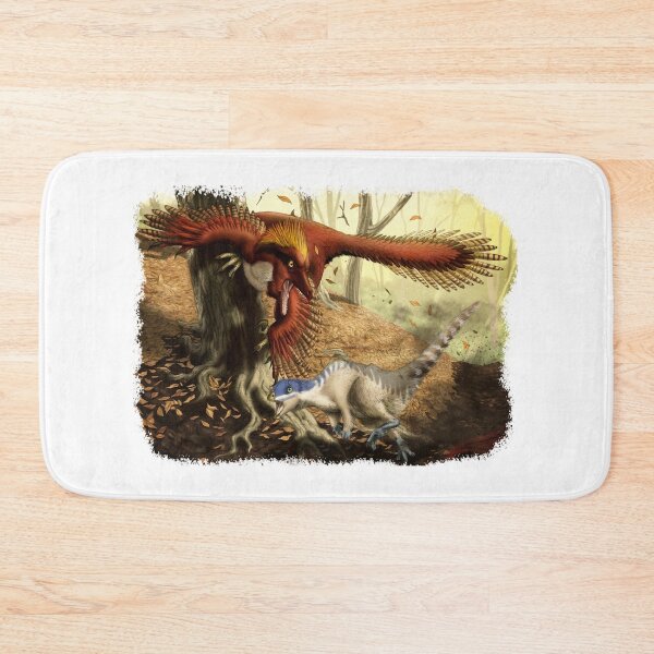 Item preview, Deinonychus antirrophus hunting Zephyrosaurus schaffi designed and sold by JuliusArt2611.
