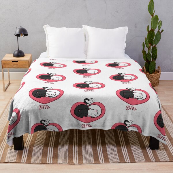 Item preview, Cute Cats Valentine - White and Black Cat Bffs designed and sold by FilMate.