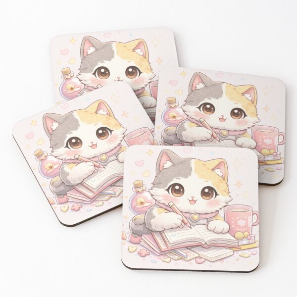 Item preview, Mochi Cozy Cat – Cute Coffee Study Break Aesthetic Design designed and sold by Mochi Studio.