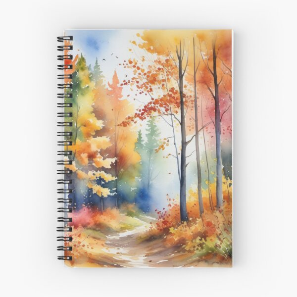 Item preview, Luminous autumn forest designed and sold by Kraftbaum.