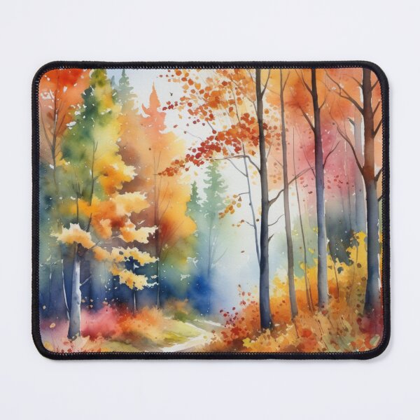 Item preview, Luminous autumn forest designed and sold by Kraftbaum.