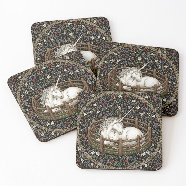 Item preview, The Enchanted Unicorn - Medieval Gothic Millefleur Art designed and sold by SHK-Designs.