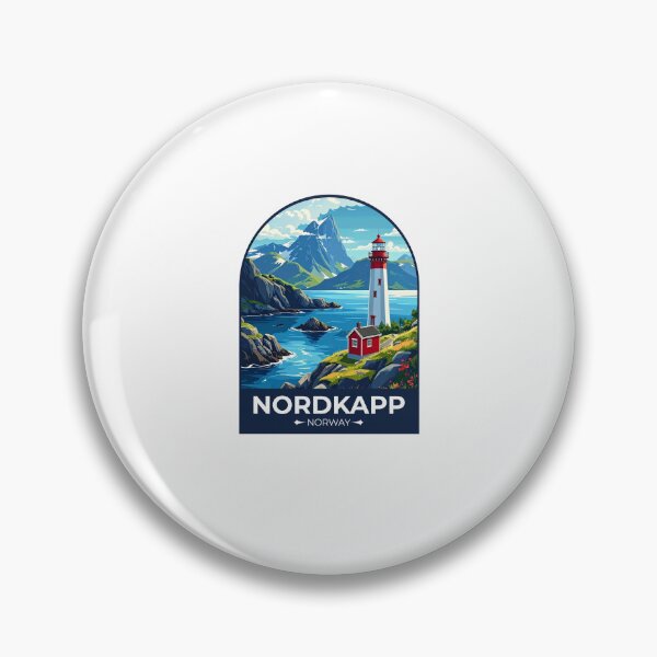 Item preview, Nordkapp Norway Sticker designed and sold by TulipaGraphics.