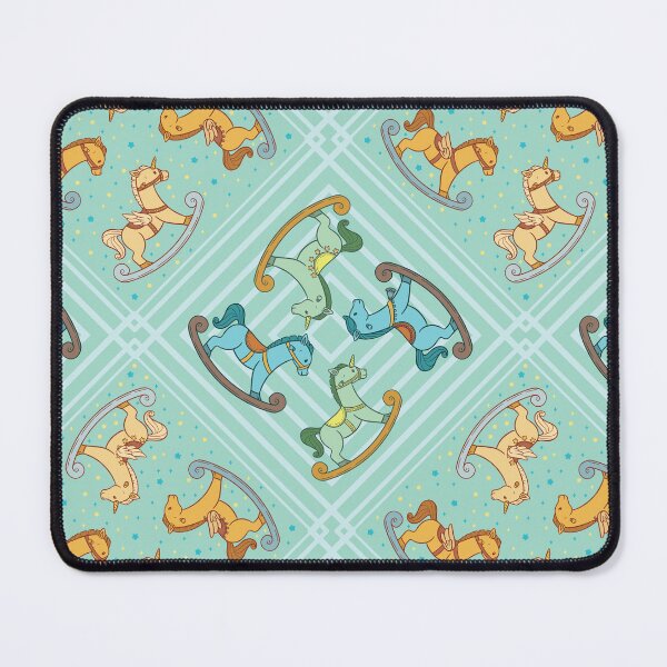 Item preview, Cute and Adorable Rocking Horse Seamless Pattern Design designed and sold by ZaryaKiqo.