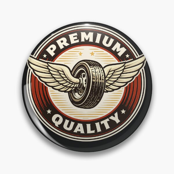 Item preview, Premium Quality Winged Wheel Badge – Vintage Automotive Emblem Retro Design designed and sold by shemodas.