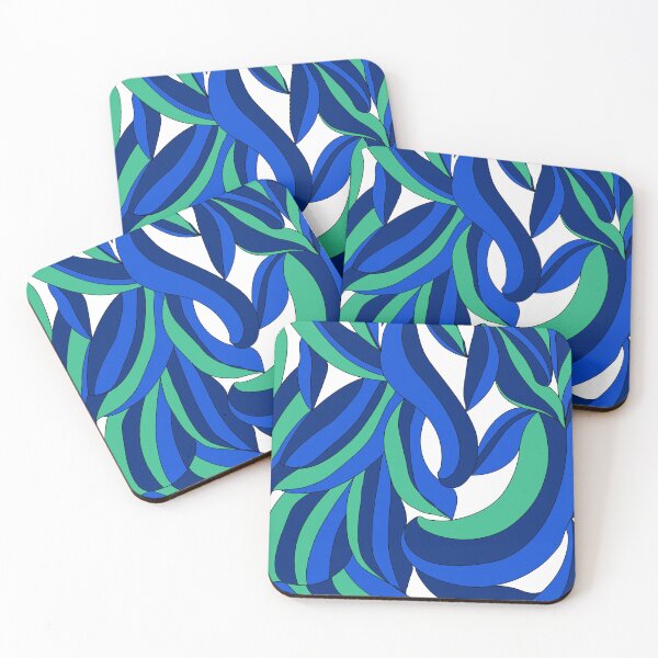Item preview, Seaflow Abstract Ocean Rhythm Pattern designed and sold by Kraalikaa.