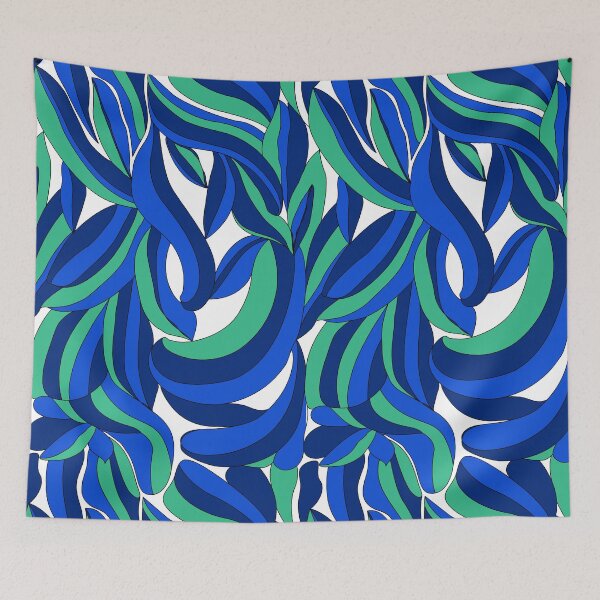 Item preview, Seaflow Abstract Ocean Rhythm Pattern designed and sold by Kraalikaa.