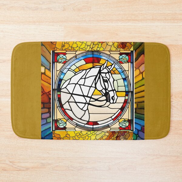 Item preview, STAINED GLASS BRIDLED HORSE HEAD designed and sold by ChunkyMonty.