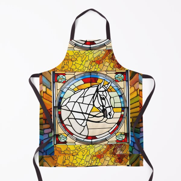 Item preview, STAINED GLASS BRIDLED HORSE HEAD designed and sold by ChunkyMonty.
