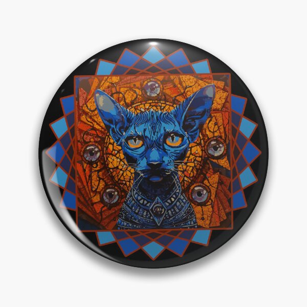 Item preview, Psychedelic Sphynx Cat – Sacred Geometry Art designed and sold by dbNIGHT.