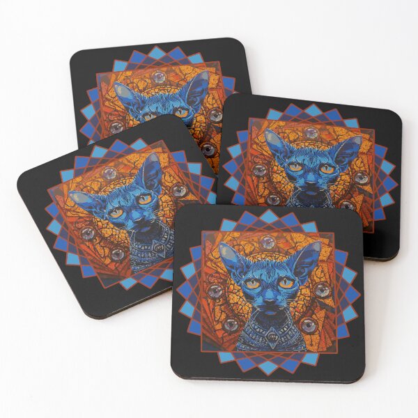 Item preview, Psychedelic Sphynx Cat – Sacred Geometry Art designed and sold by dbNIGHT.