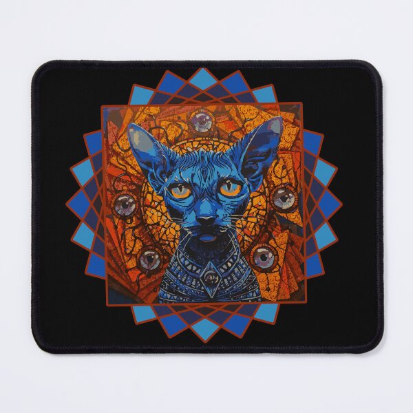 Item preview, Psychedelic Sphynx Cat – Sacred Geometry Art designed and sold by dbNIGHT.