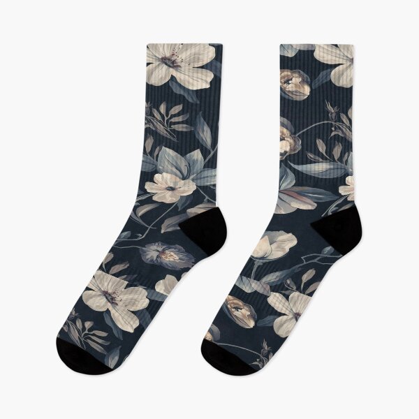 Item preview, Abstract Nocturne Floral Pattern with Refined Dark Elegance designed and sold by mari0n980.