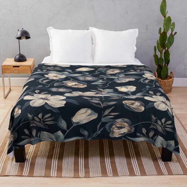 Item preview, Abstract Nocturne Floral Pattern with Refined Dark Elegance designed and sold by mari0n980.