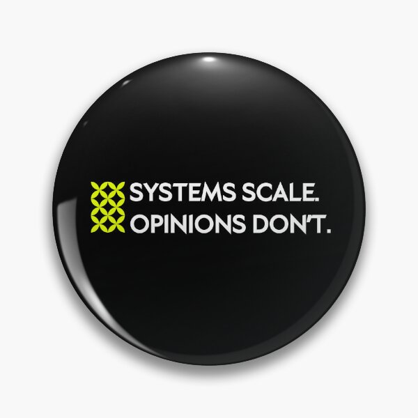 Item preview, Systems Scale, Opinions Don’t - Design Systems Statement designed and sold by Artio-ArtShop.