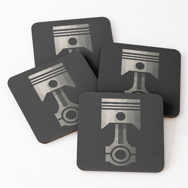 Item preview, Mechanical Piston Symbol - Industrial Minimal Engineering Icon designed and sold by PrintForgeLab.