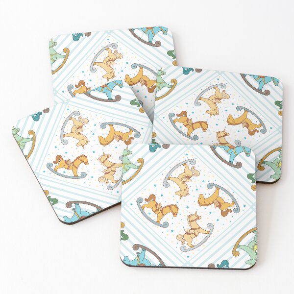 Item preview, Cute and Adorable Rocking Horse Seamless Pattern Design designed and sold by ZaryaKiqo.