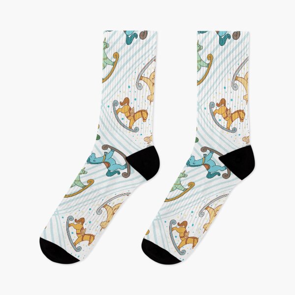 Item preview, Cute and Adorable Rocking Horse Seamless Pattern Design designed and sold by ZaryaKiqo.