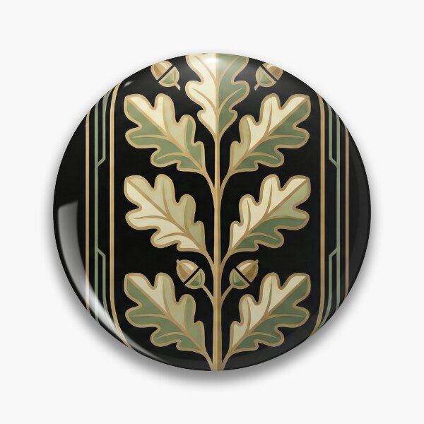 Item preview, Oak Leaf Branch – Architectural Botanical Emblem designed and sold by SavinMercantile.