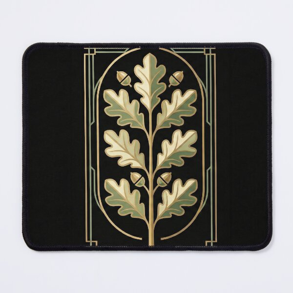 Item preview, Oak Leaf Branch – Architectural Botanical Emblem designed and sold by SavinMercantile.