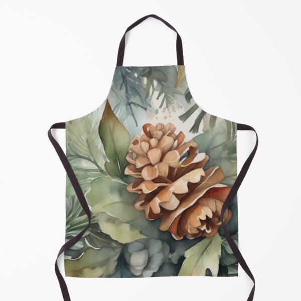 Item preview, Watercolor pine cones and evergreen designed and sold by hollycooper.