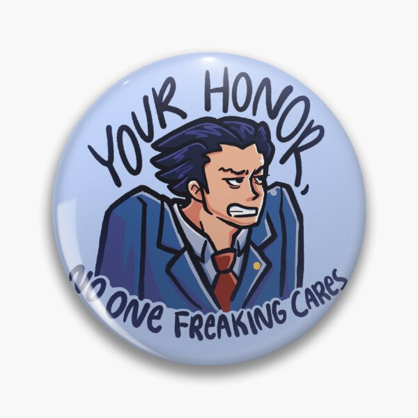 Item preview, Phoenix Wright "No One Cares" designed and sold by howdykt.