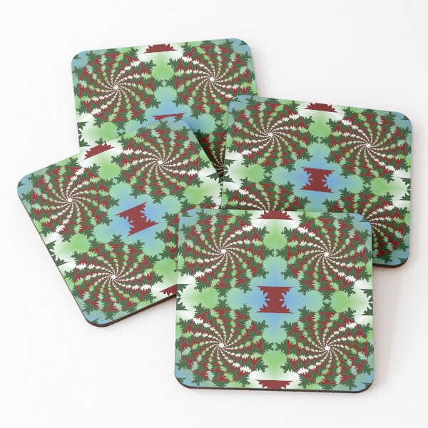 Item preview, Twin Leaf Spirals in Harmony designed and sold by OIL Pattern Design .