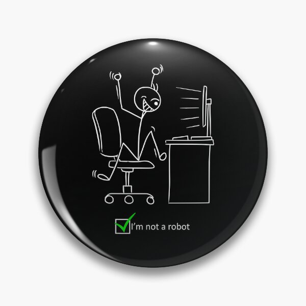 Item preview, Funny Nerdy I'm not a Robot Test Computer Geek Gift designed and sold by waikibi ⭐⭐⭐⭐⭐.