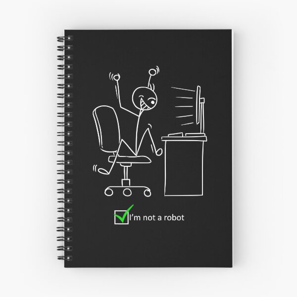 Item preview, Funny Nerdy I'm not a Robot Test Computer Geek Gift designed and sold by waikibi ⭐⭐⭐⭐⭐.