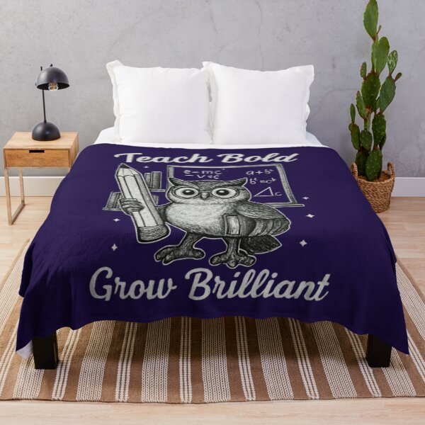 Item preview, Teach Bold, Grow Brilliant – Inspiring Owl Teacher Design designed and sold by Williams Anderson.