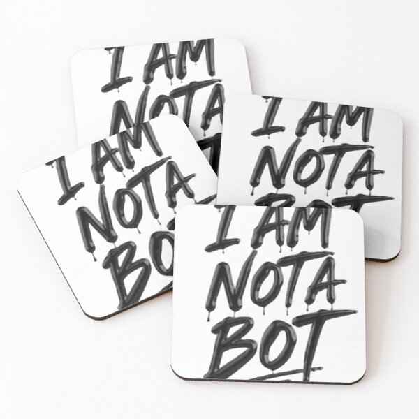 Item preview, I Am Not a Bot – AI Aesthetic Typography Design designed and sold by ZChrome.