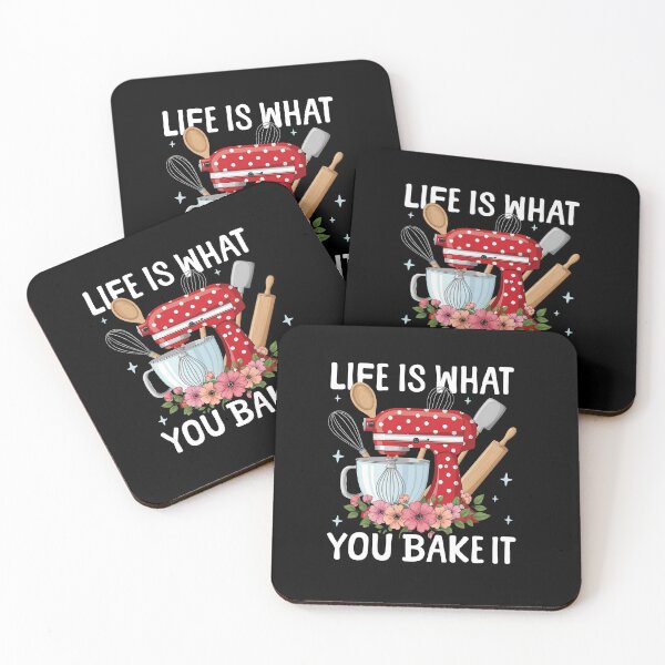 Item preview, Life Is What You Bake It Funny Baking Quote designed and sold by ELBStore.