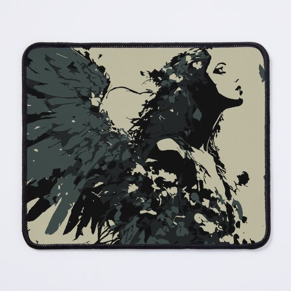 Item preview, Psykhe’s Chrysalis (Dark Angel) - Figurative Biophilic Vector Art designed and sold by Danford Biophilic.