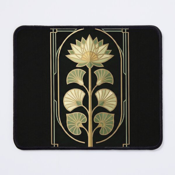 Item preview, Lotus Stem – Architectural Botanical Emblem designed and sold by SavinMercantile.