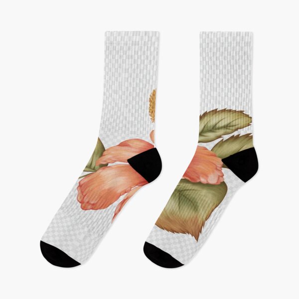 Item preview, tulip flower orange and green leaves designed and sold by ZYANZA SIEMPRE.