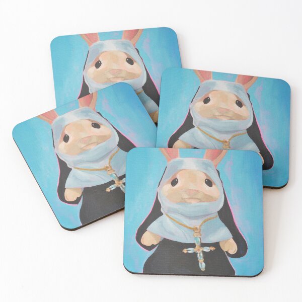 Item preview, Calico Sylvanian Nun Bunny Rabbit designed and sold by Aoife Céitinn Art.