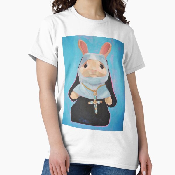 Calico Sylvanian Nun Bunny Rabbit Classic T-Shirt