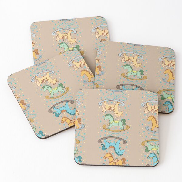 Item preview, Cute and Adorable Rocking Horse Seamless Pattern Design designed and sold by ZaryaKiqo.