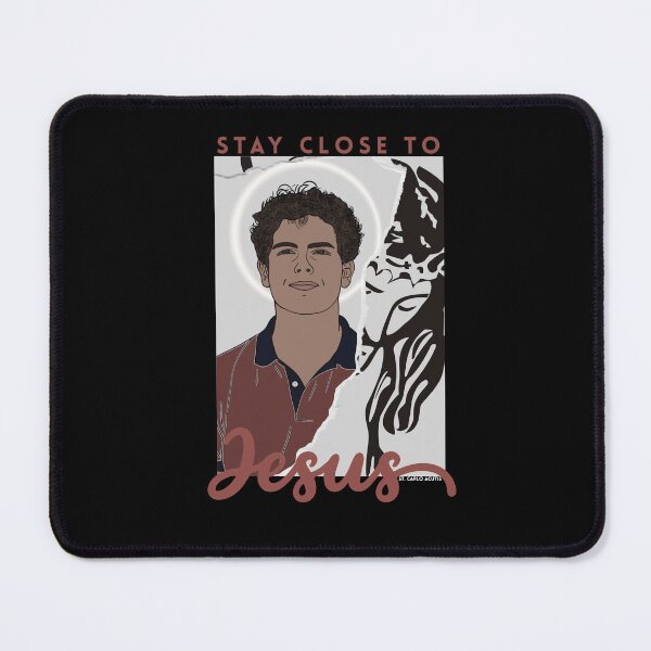 Item preview, Carlo Acutis Stay close to Jesus Portrait  designed and sold by PISMO_SHOP.