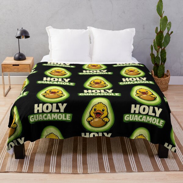 Item preview, Holy Guacamole Funny Duck Avocado Pun Design designed and sold by TeeTimeTreasure.