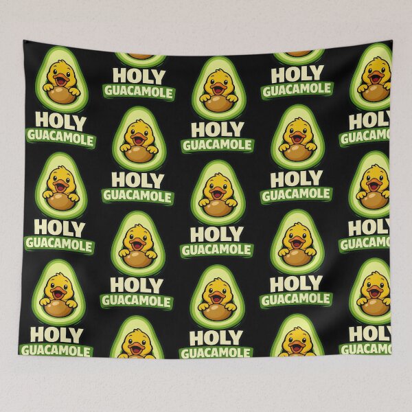 Item preview, Holy Guacamole Funny Duck Avocado Pun Design designed and sold by TeeTimeTreasure.