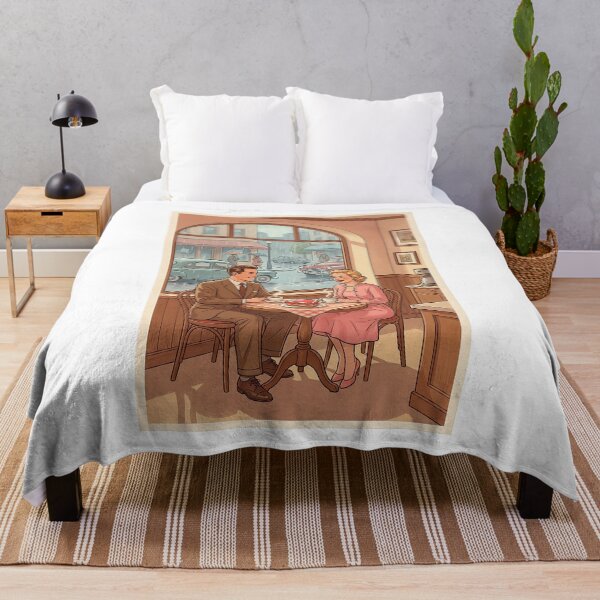 Item preview, Retro Romance: 1950s couple & Coffee Valentine's Illustration designed and sold by 1950s ⭐⭐⭐⭐⭐.