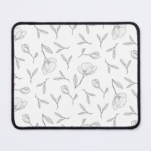 Item preview, Simplistic Floral Pattern - Black and White designed and sold by Celine Esther Studio.