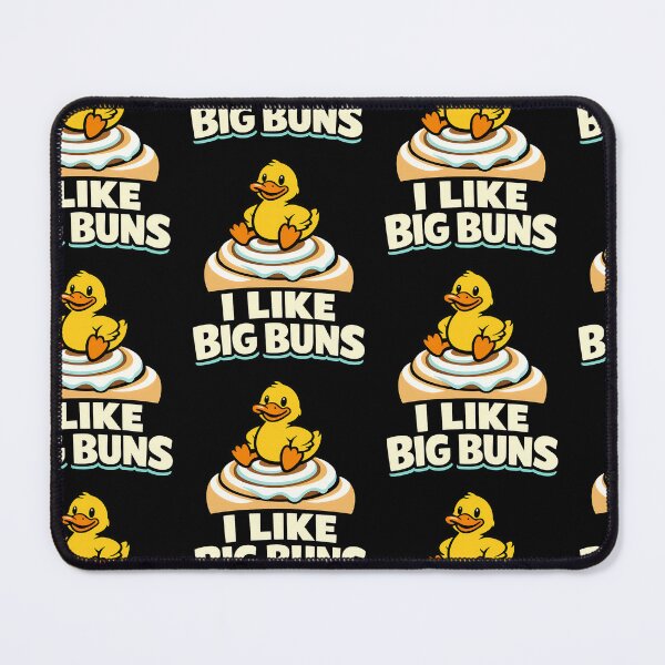 Item preview, I Like Big Buns Funny Duck Cinnamon Roll Pun Design designed and sold by TeeTimeTreasure.