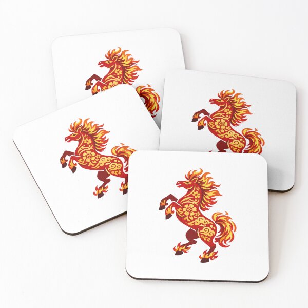 Item preview, Traditional Chinese Fire Horse Papercut Style Art designed and sold by Vendeloc.